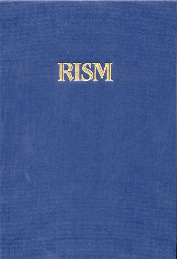 Int Quellenlexikon der Musik (RISM). Serie A/1 -9
