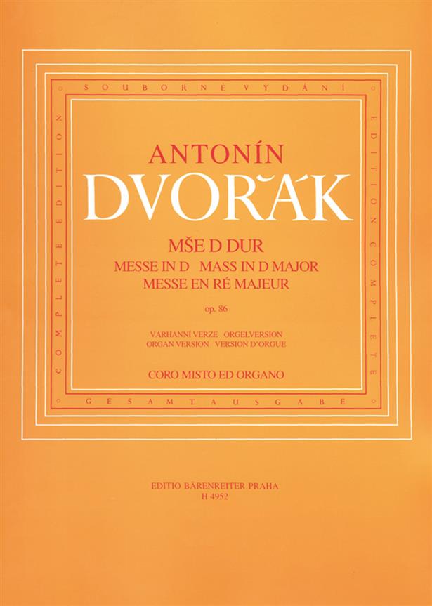 Antonín Dvorák: Mass (Orgel)