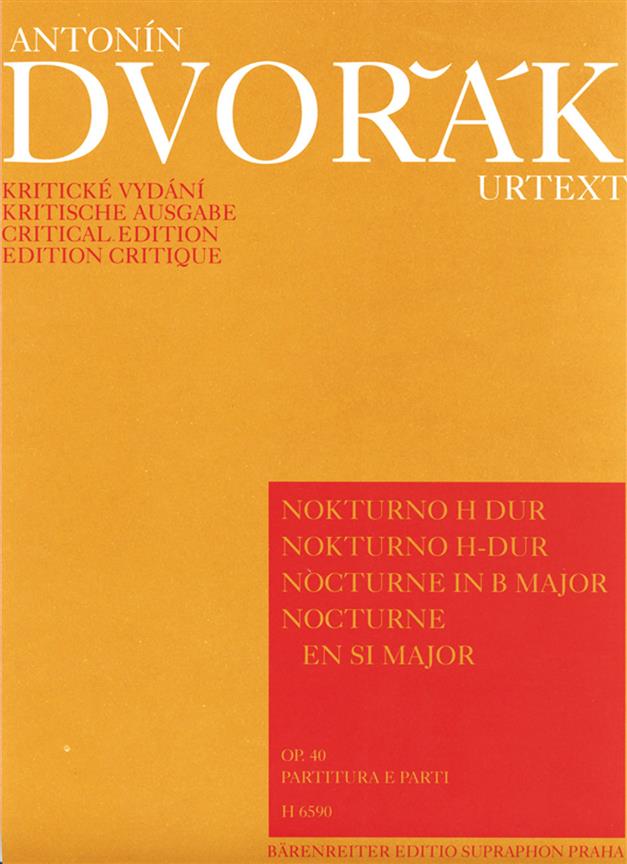 Antonín Dvorák: Nocturne B major op. 40