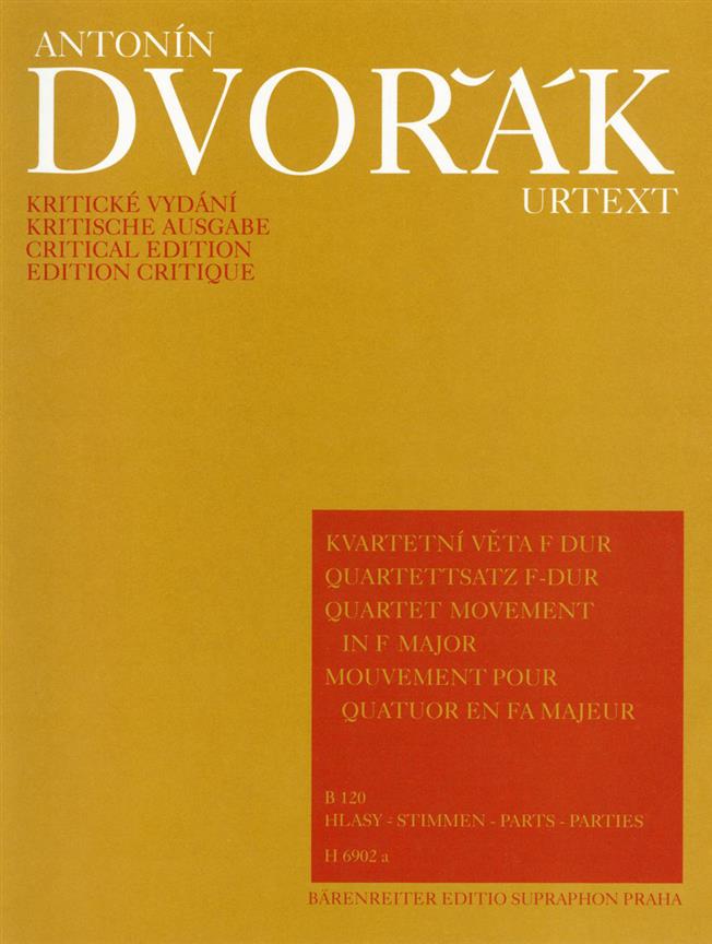 Antonín Dvorák: Quartettsatz F-Dur (Viool, Altviool, Cello)