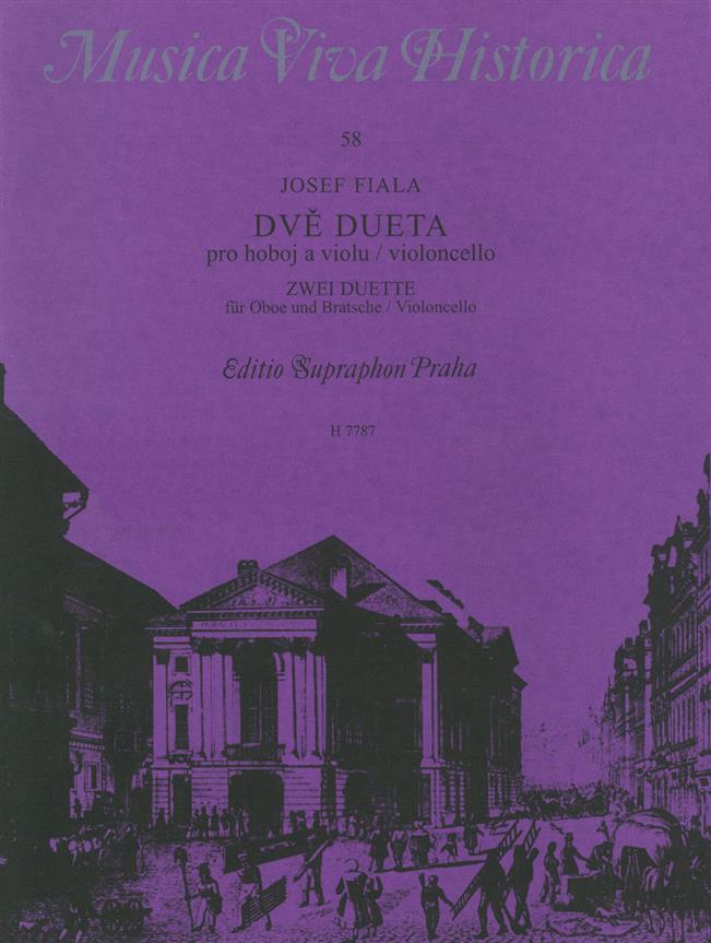 Josef Fiala: Zwei Duette for Oboe und BratscheorVioloncello(for Oboe und BratscheorVioloncello)