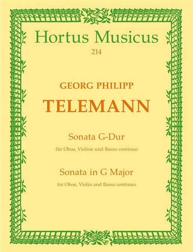 Telemann: Sonate for Oboe, Violine (Diskantgambe) und Basso continuo