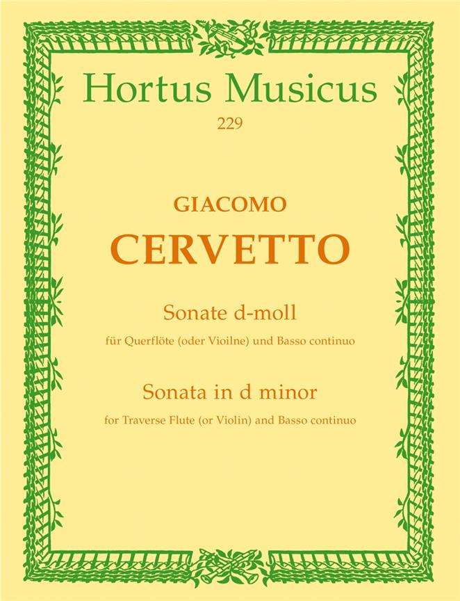 Cervetto: Sonate Fur Flöte (Violine) und Basso continuo