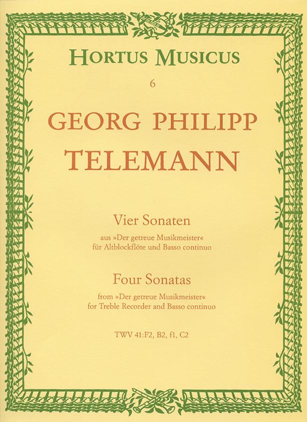 Telemann: Four Sonatas (The Faithful Music Master)
