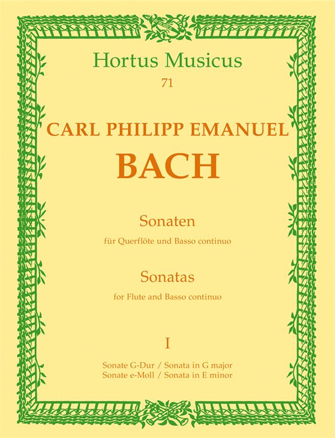 Bach: Sonaten Fur Flöte und Basso continuo. Heft 1 – Sonatas for Flute an Basso continuo. Volume 1
