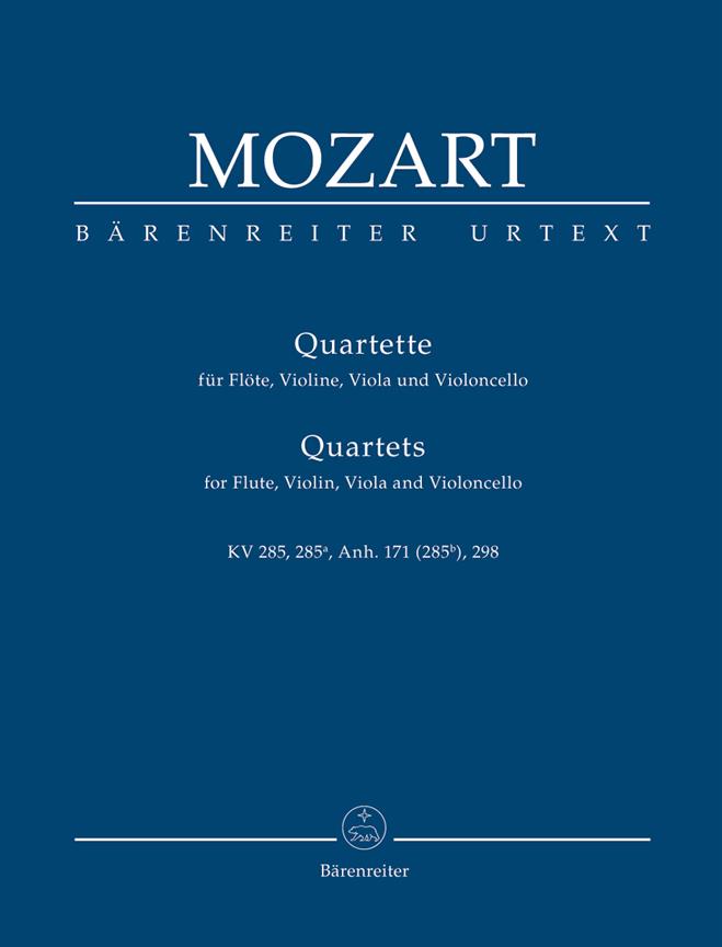 Mozart: Quartette Fur Flöte, Violine, Viola und Violoncello