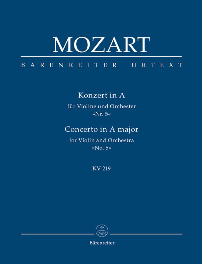 Mozart: Konzert in A fuer Voline und Orchester 