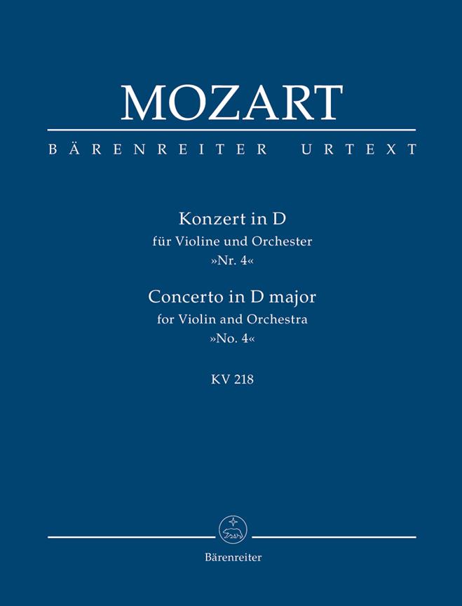 Mozart: Konzert in D for Violine und Orchester Nr. 4