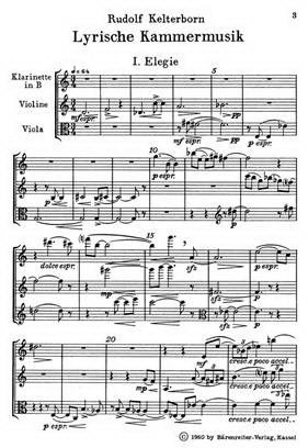 Kelterborn: Lyrische Kammermusik (1959)