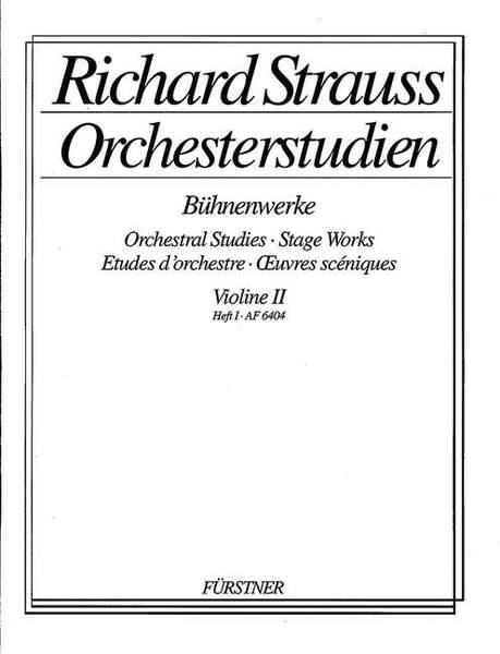 Richard Strauss: Orchestral Studies: Violin II Band 1