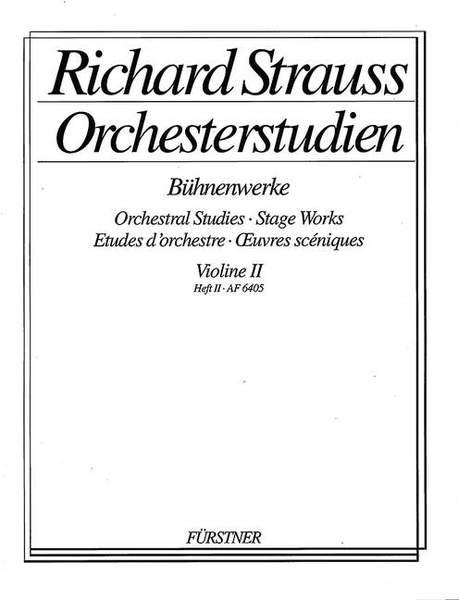 Richard Strauss: Orchestral Studies: Violin II Band 2