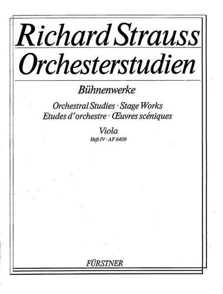 Richard Strauss: Orchestral Studies: Viola Band 4