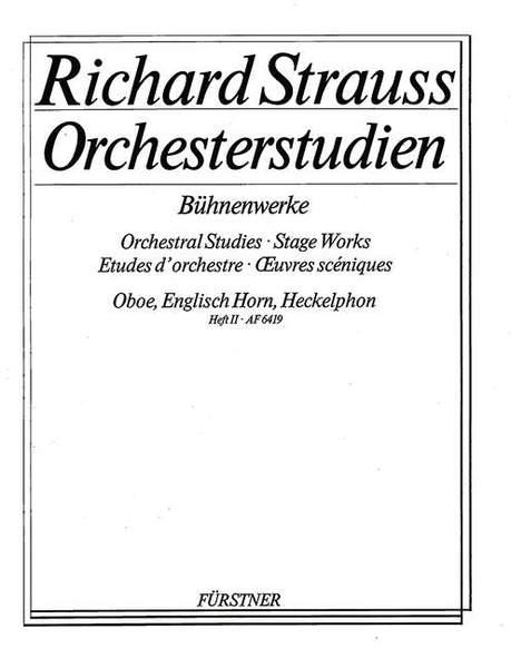 Richard Strauss: Orchestral Studies: Oboe Band 2