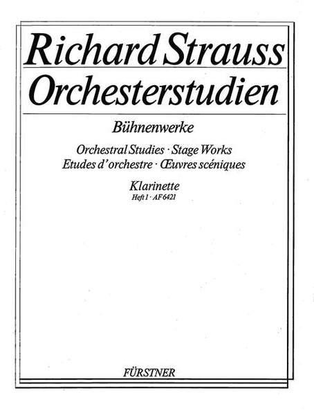 Richard Strauss: Orchestral Studies: Klarinette Band 1