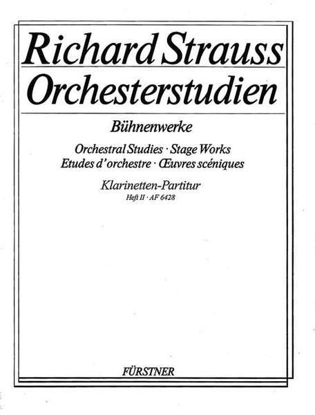 Richard Strauss: Orchestral Studies: Klarinette Band 2