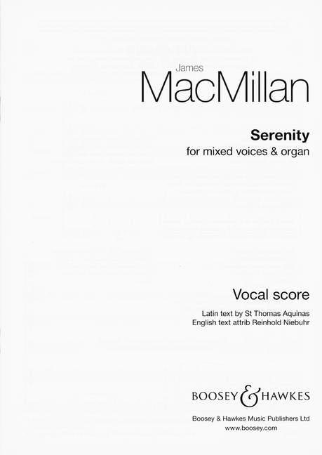 MacMIllan: Serenity (SATB)
