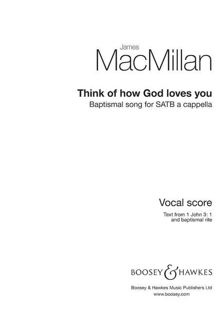 James MacMilan: Think Of How God Loves You