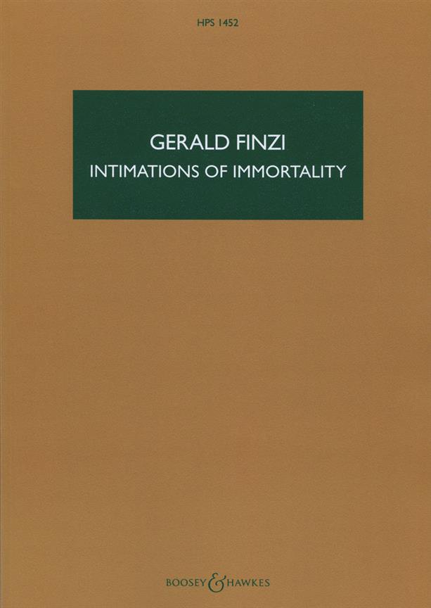 Gerald Finzi: Intimations of Immortality op. 29