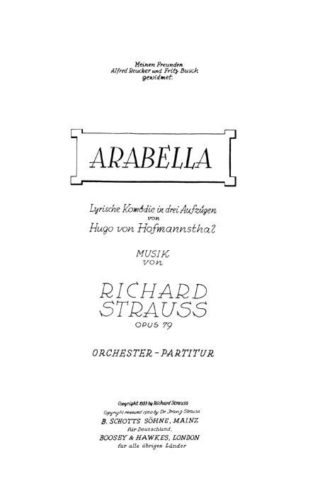 Arabella op. 79