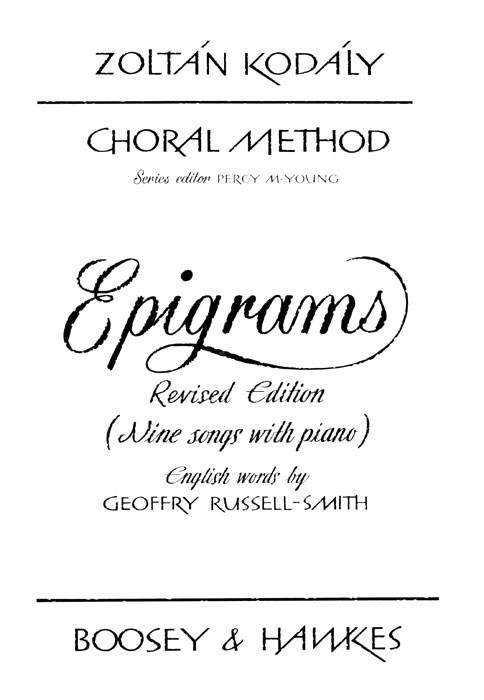 Zoltan Kodaly: Choral Method Vol. 13/1