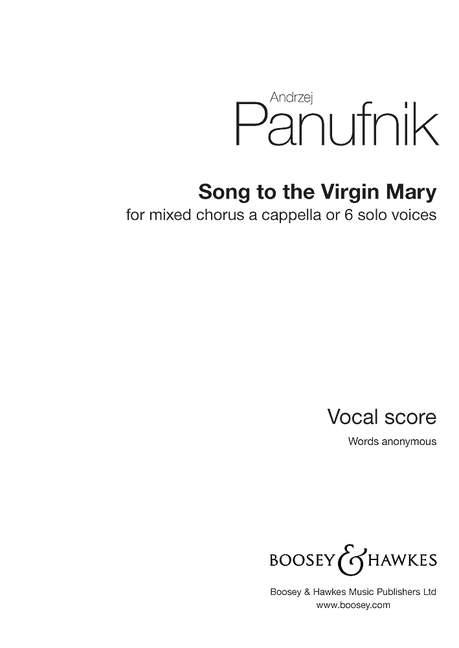 Andrzej Panufnik: Song to the Virgin Mary