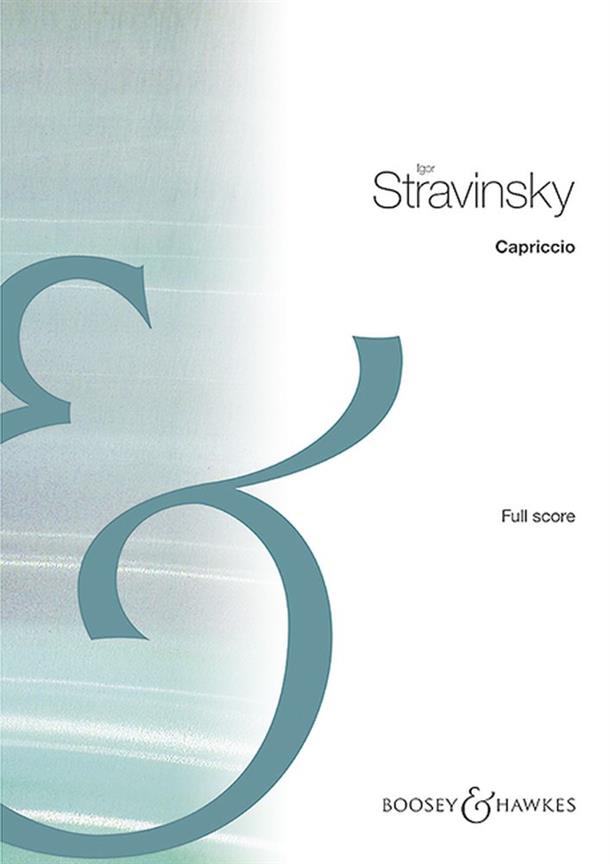 Igor Stravinsky:  Capriccio Pf/Orch [rev 1949]