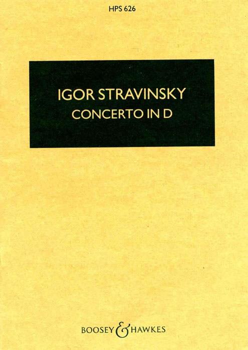 Igor Stravinsky:  Concerto in D