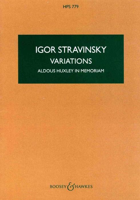 Igor Stravinsky:  Variations