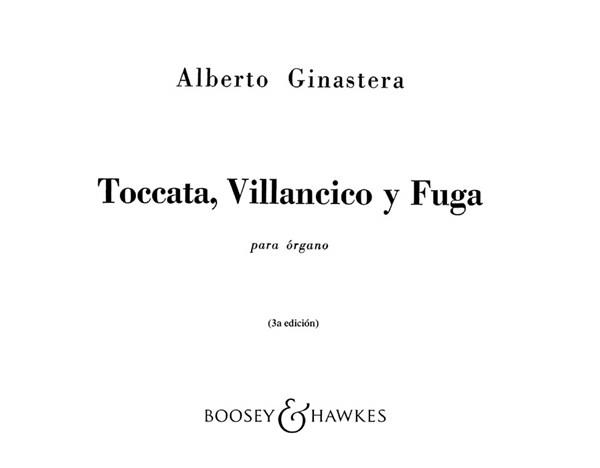Ginastera: Toccato, Villancico y Fuga op. 18