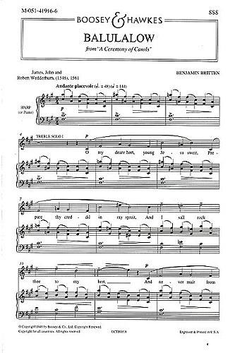 A Ceremony of Carols op. 28