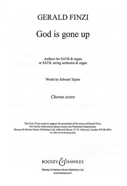 Gerald Finzi: God Is Gone Up Op.27/2