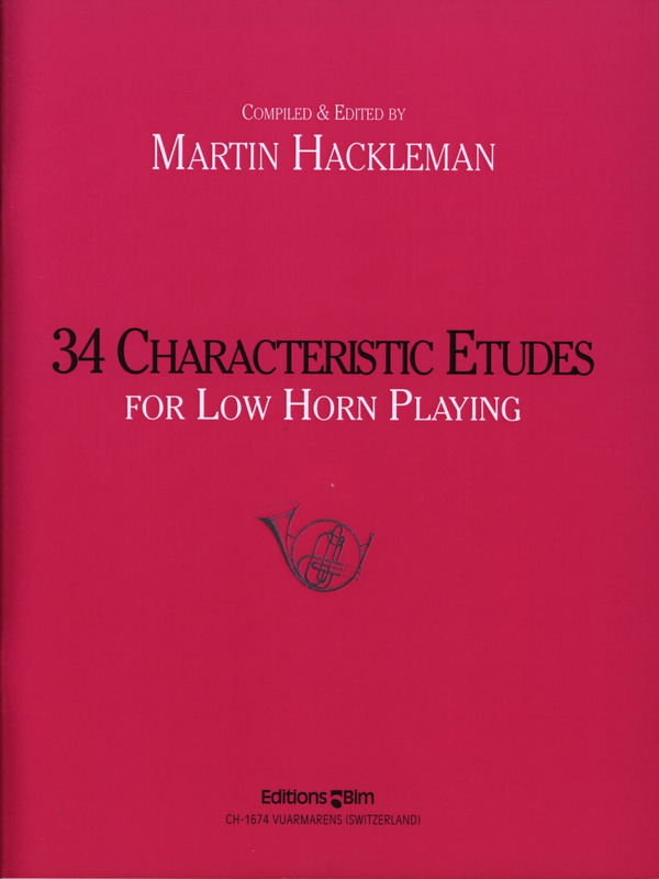 Hacklemann: 34 Characteristic Etudes For Low Horn Playing