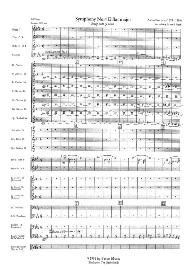 Bruckner: Symphony nr. 4 E-flat major