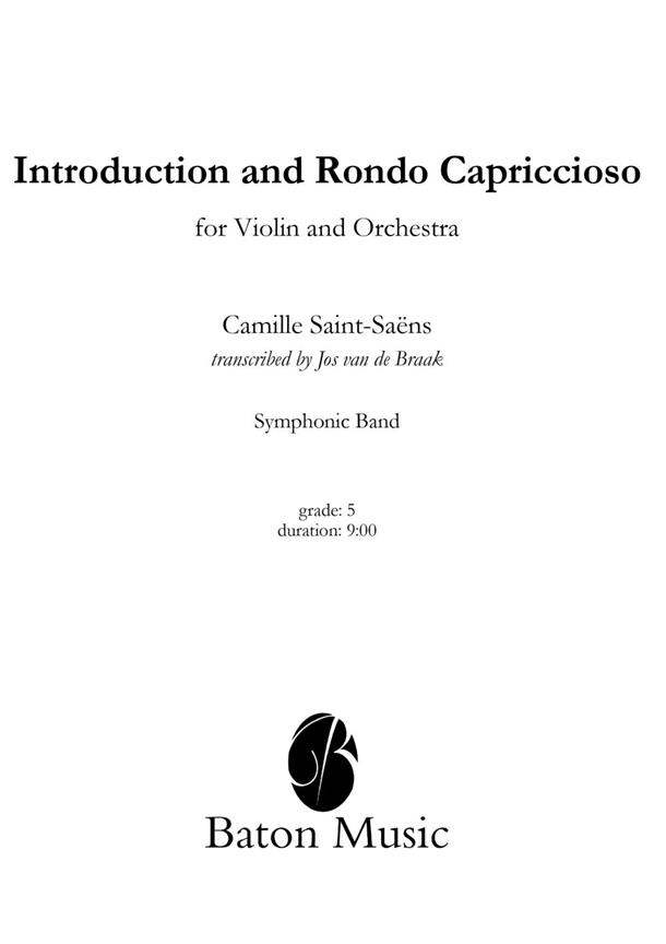 Saint-Saens: Introduction and Rondo Capriccioso