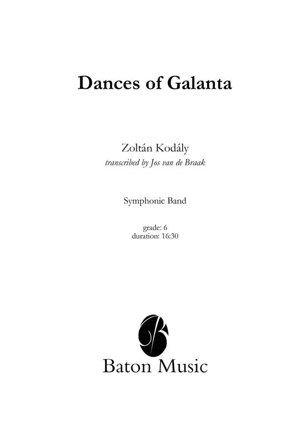 Kodály: Dances of Galanta