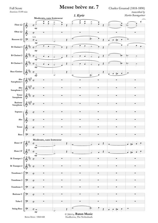 Gounod: Messe brève nr. 7 C major