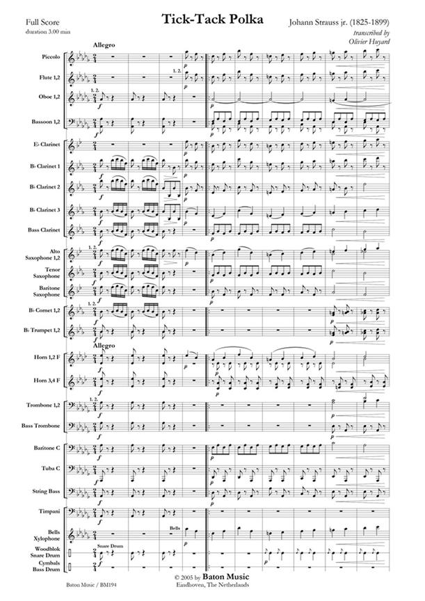  Strauss: Tick-Tack Polka