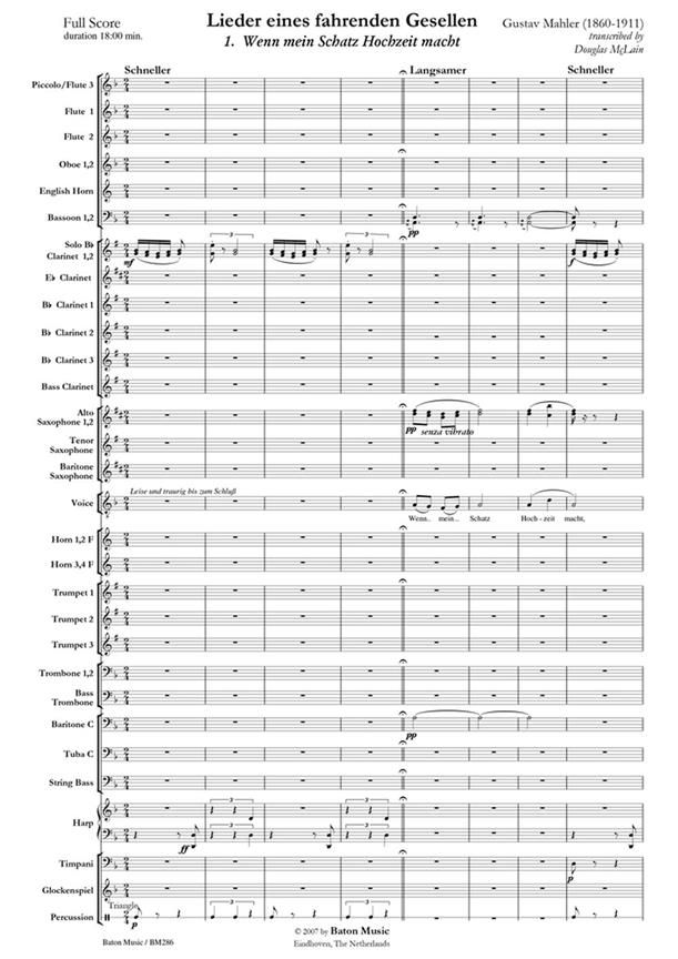 Mahler: Lieder eines fahrenden Gesellen