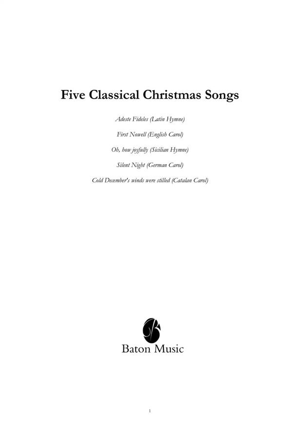 Five Classical Christmas Songs 