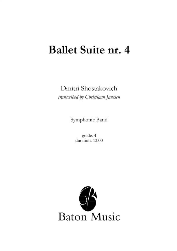 Shostakovich: Ballet Suite nr. 4