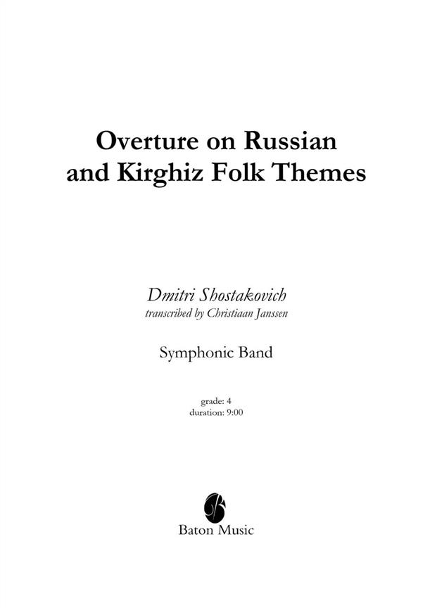 Overture on Russian and Kirghiz Folk Themes