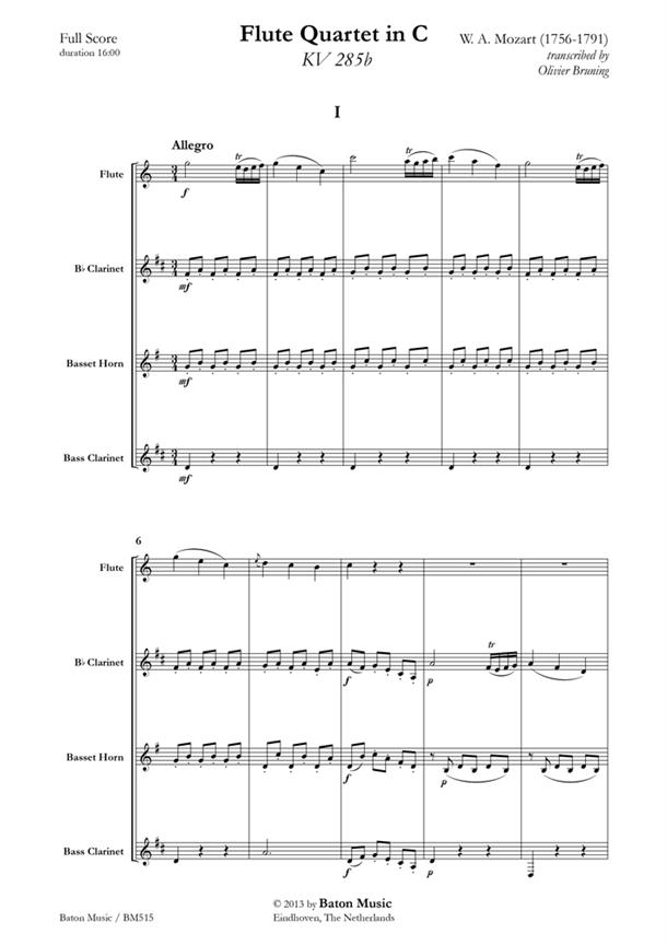 Flute Quartet in G major