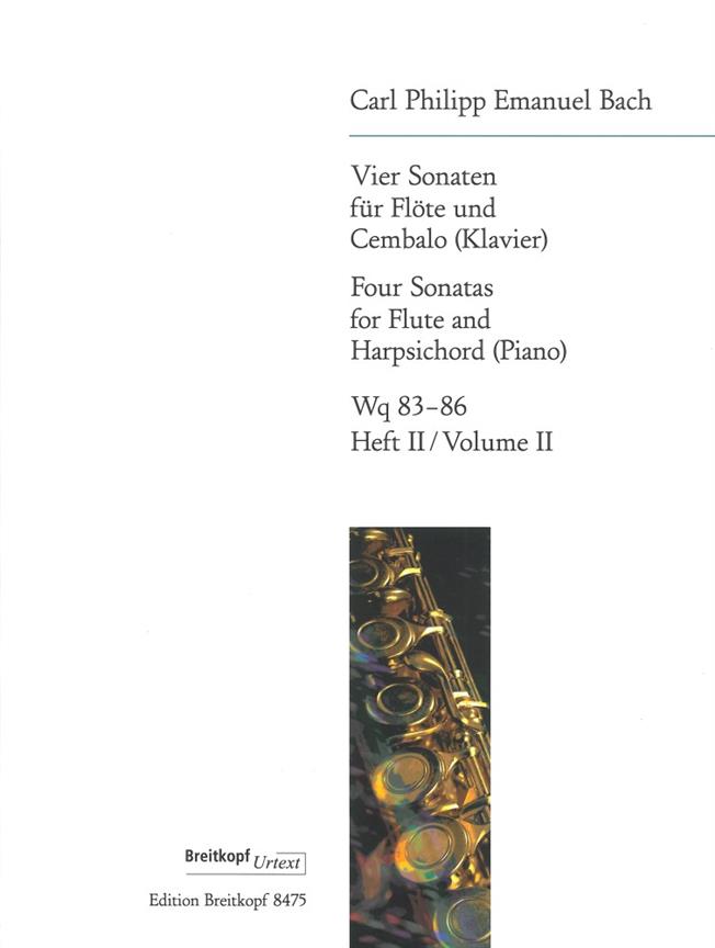 Carl Philipp Emanuel Bach: 4 SonatasVier Sonaten Heft 2 Wq 85,86