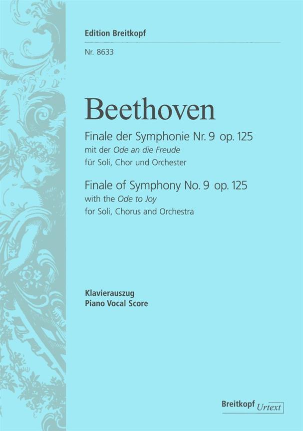 Beethoven: Symphony No. 9 in D minor Op. 125 (Vocal Score)
