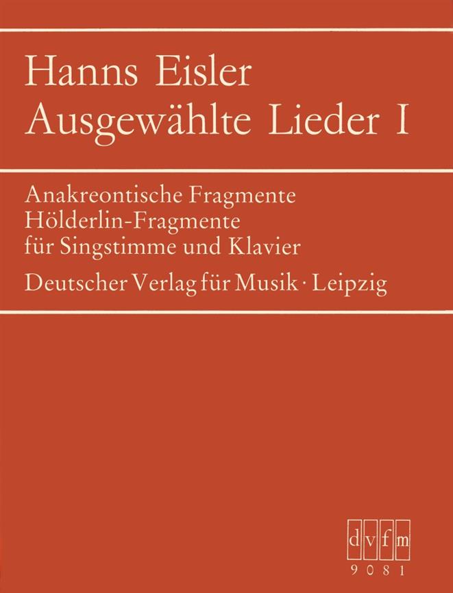 Hanns Eisler: Ausgewählte Lieder 1
