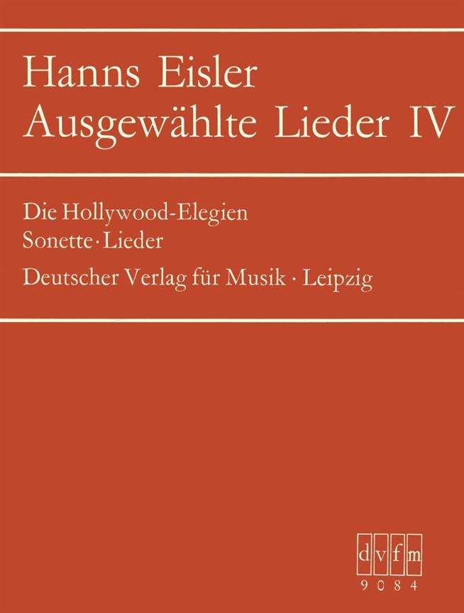 Hanns Eisler: Ausgewählte Lieder 4