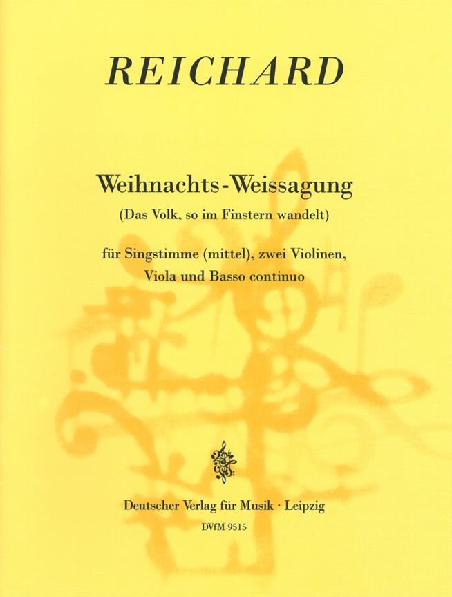 Johann Georg Reichard: Weihnachts-Weissagung