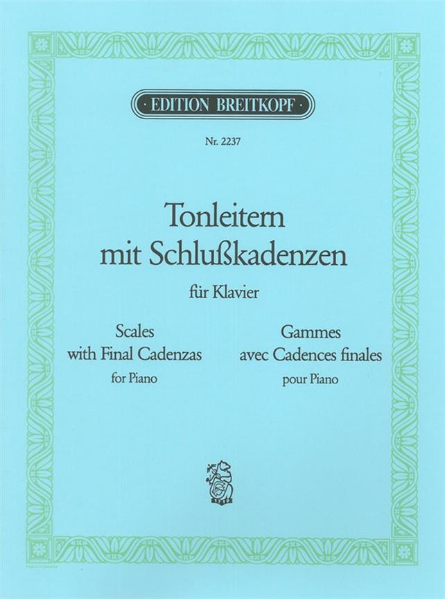 Tonleitern mit Schlusskadenzen