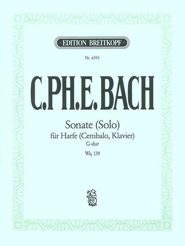 Carl Philipp Emanuel Bach: Sonate (Solo) G-dur Wotq 139