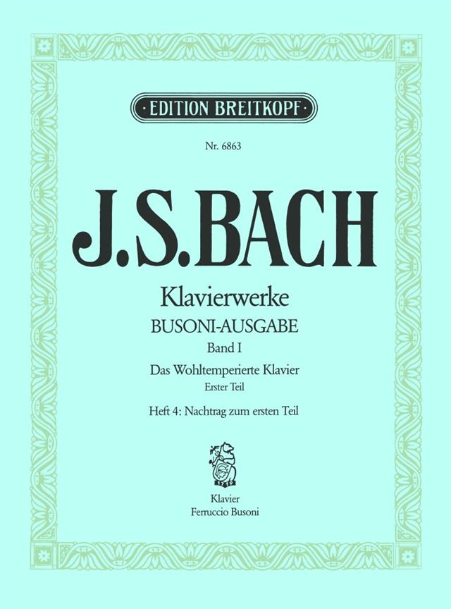 Bach: The Well-tempered Clavier 1 Part / Vol. IV